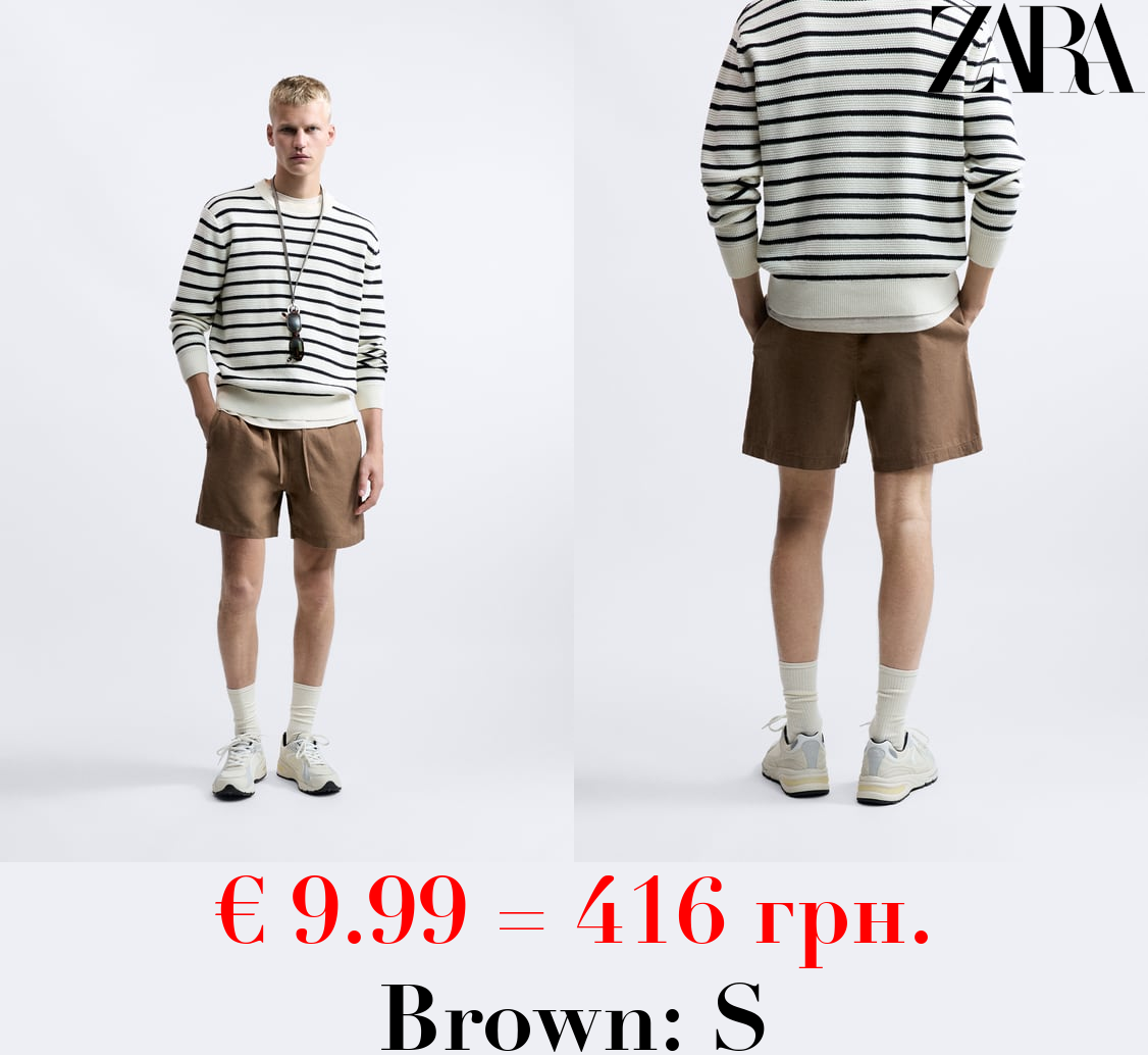 LINEN - COTTON BERMUDA SHORTS