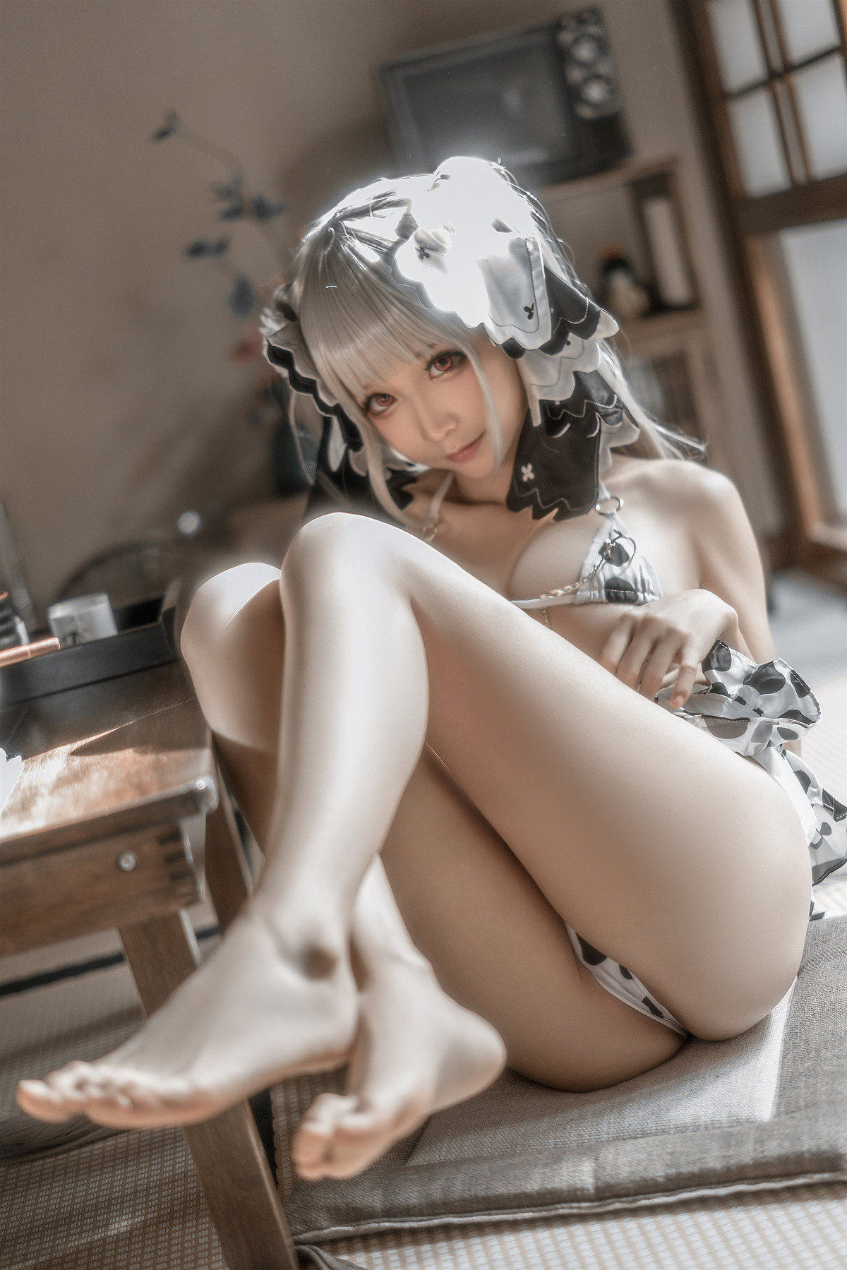 蠢沫沫 Cosplay 可畏婚纱绅士版 5