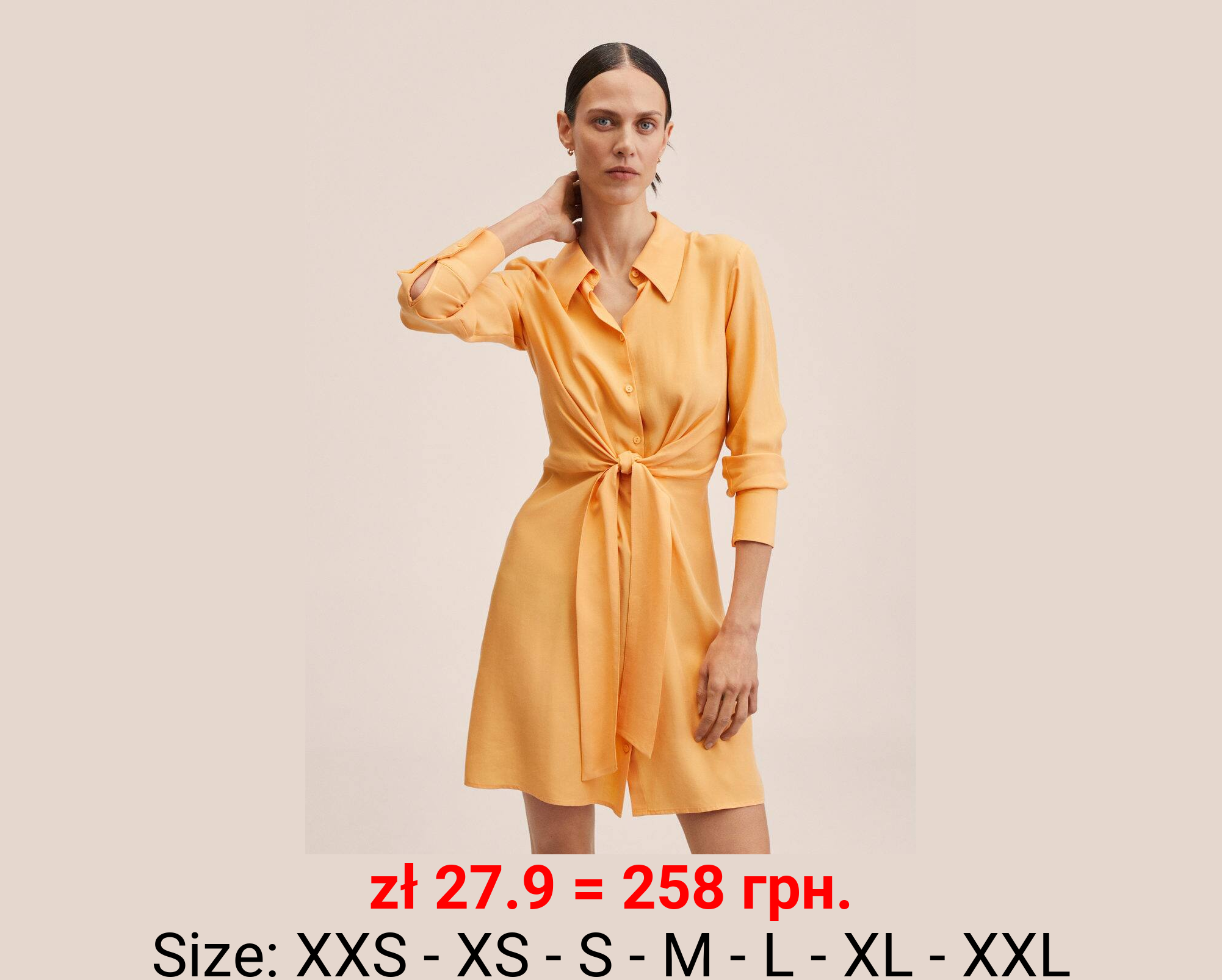 Vestido camisero lyocell