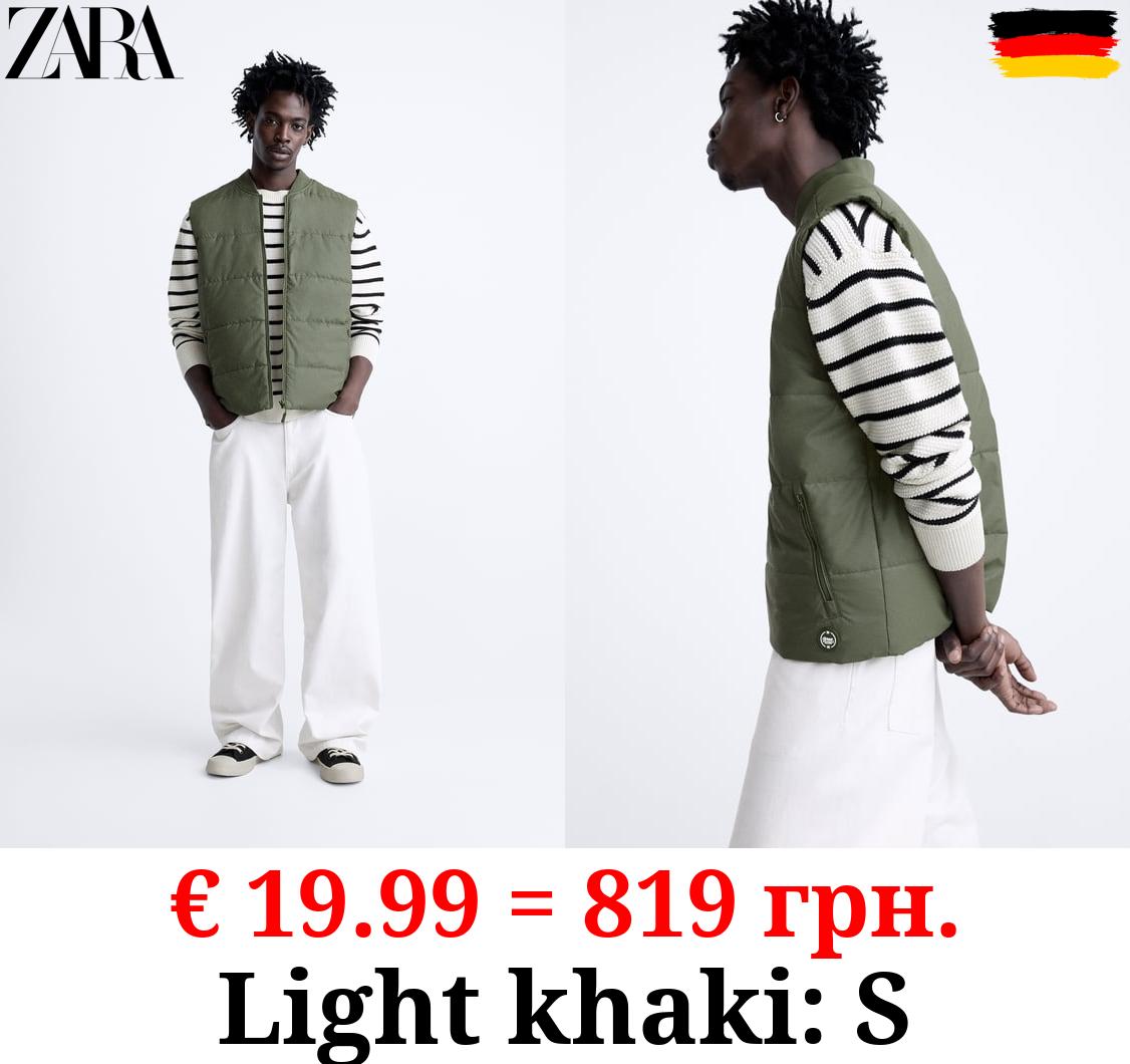 GILET WITH RUBBERISED FINISH