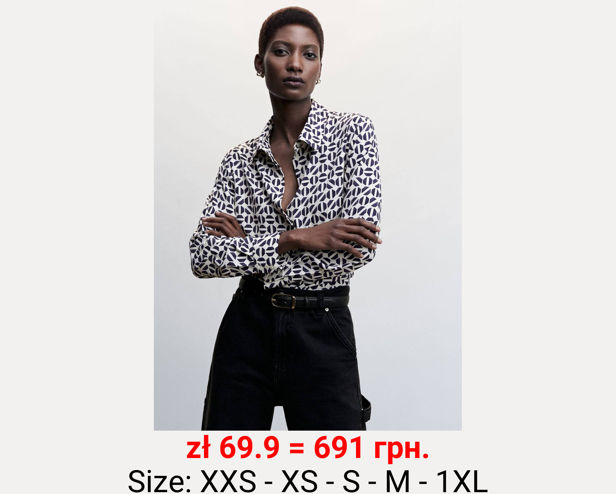 Camisa fluida botones