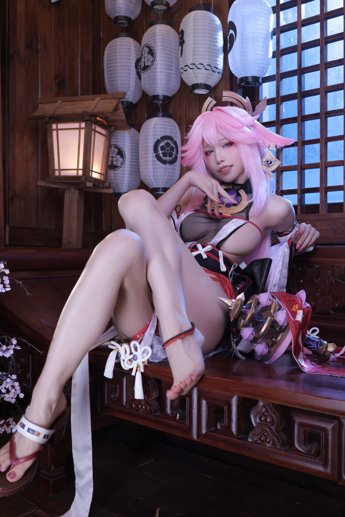 Cosplay 水淼Aqua 新原神八重神子 Set.01 21