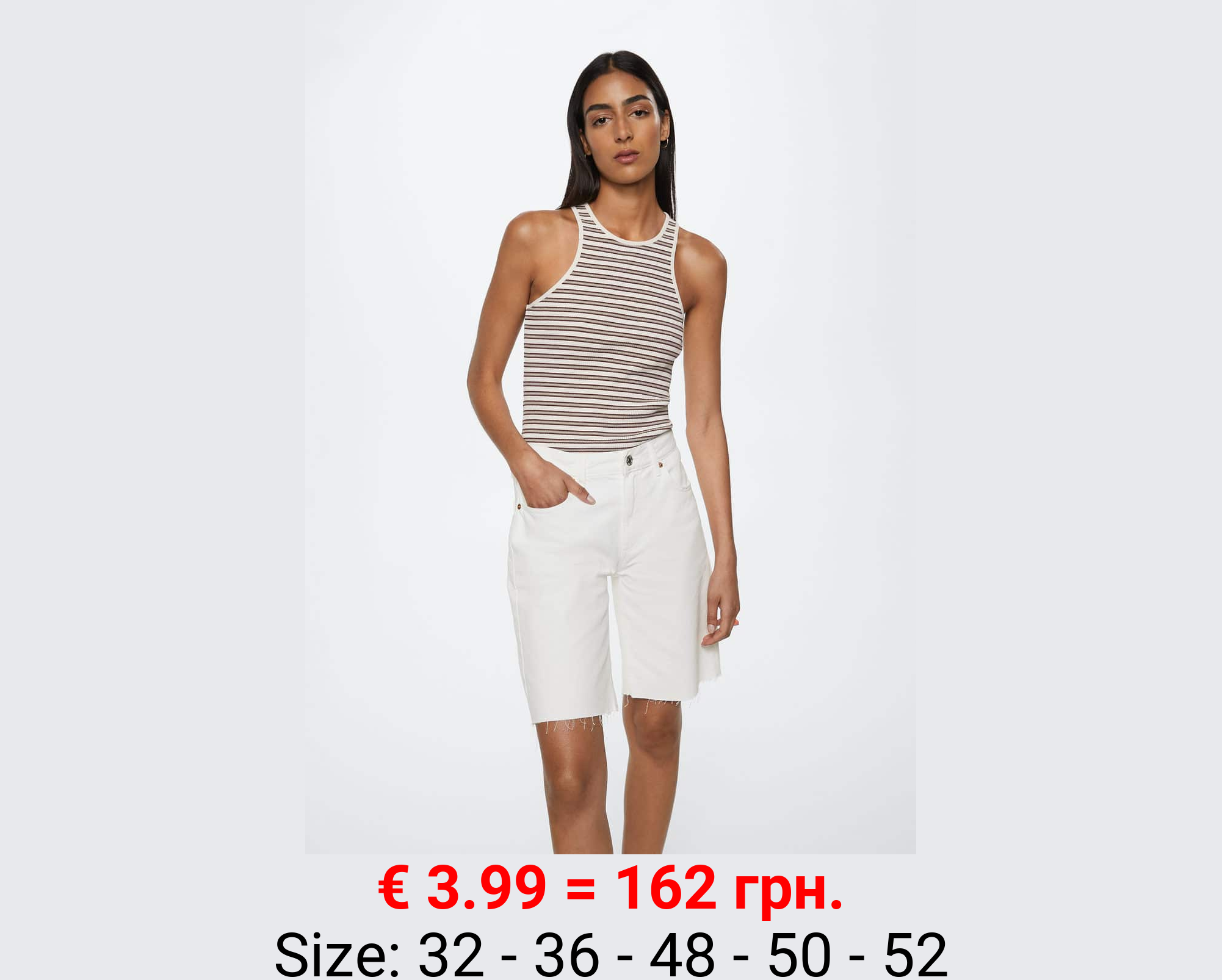 Bermudas vaqueras bajo deshilachado