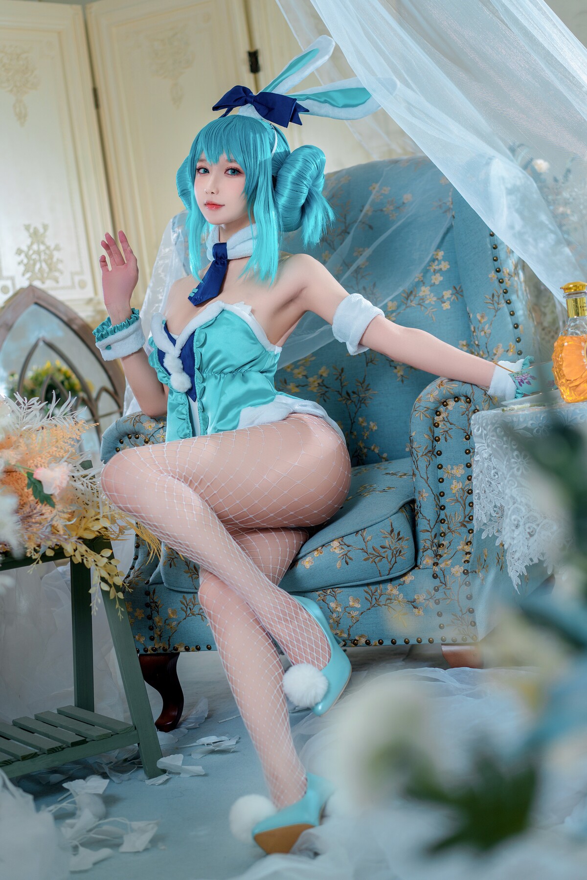 [阿包也是兔娘] 白兔 Miku 1
