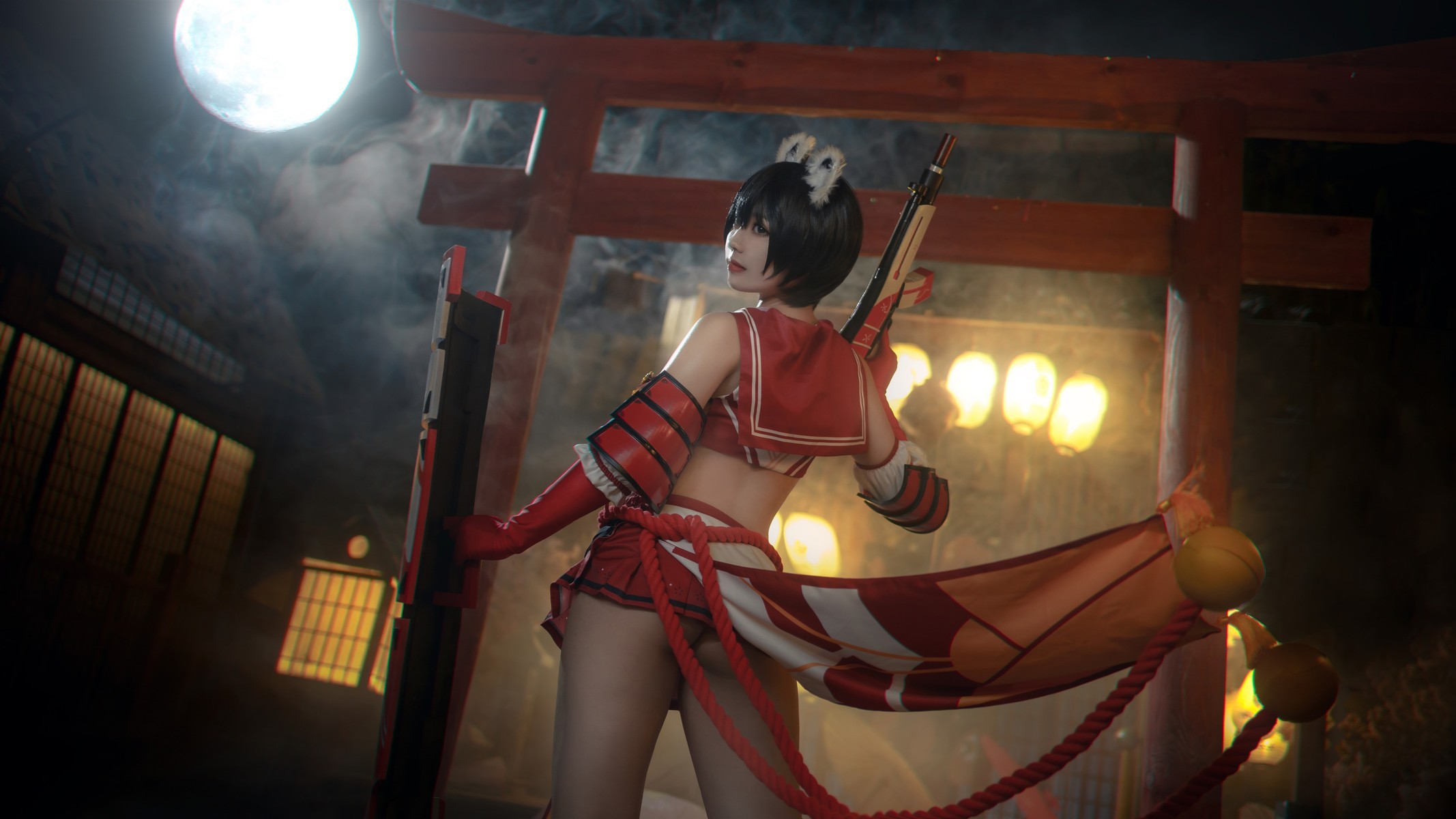 Ganlory 啊日日 Cosplay 春日ツバキ Kasuga Tsubaki 9