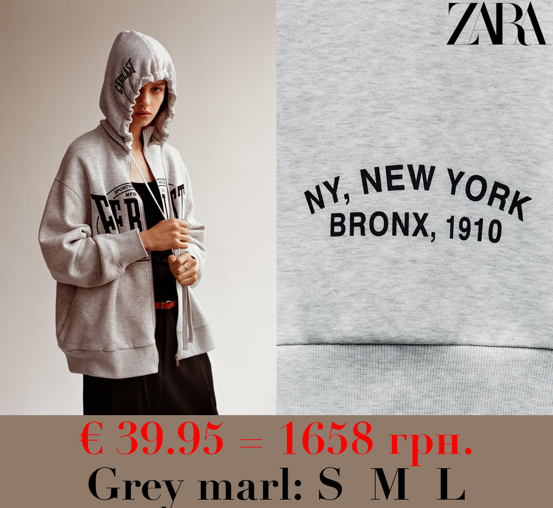EMBROIDERED EVERLAST® X ZARA HOODIE
