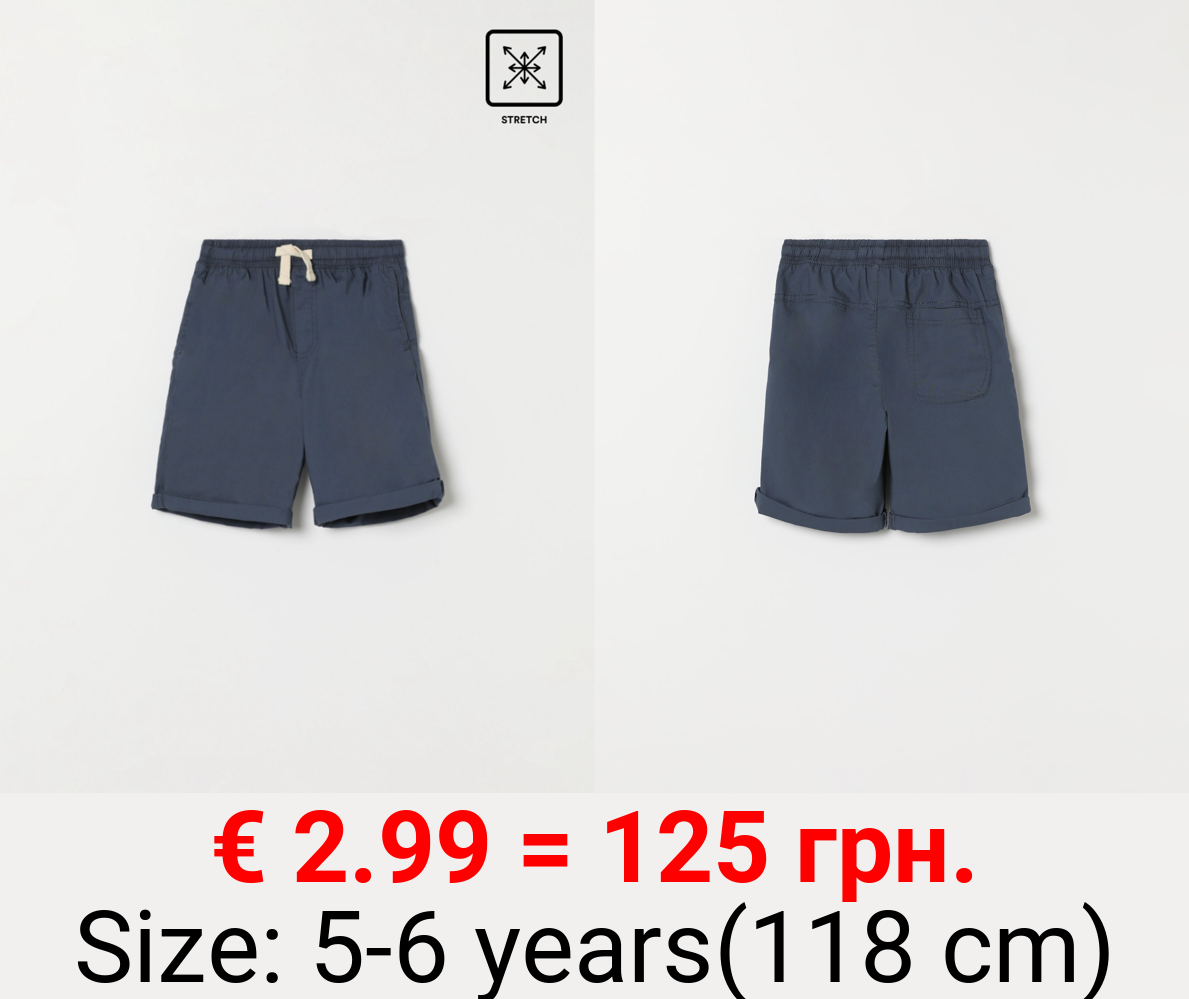 Stretch beach Bermuda shorts