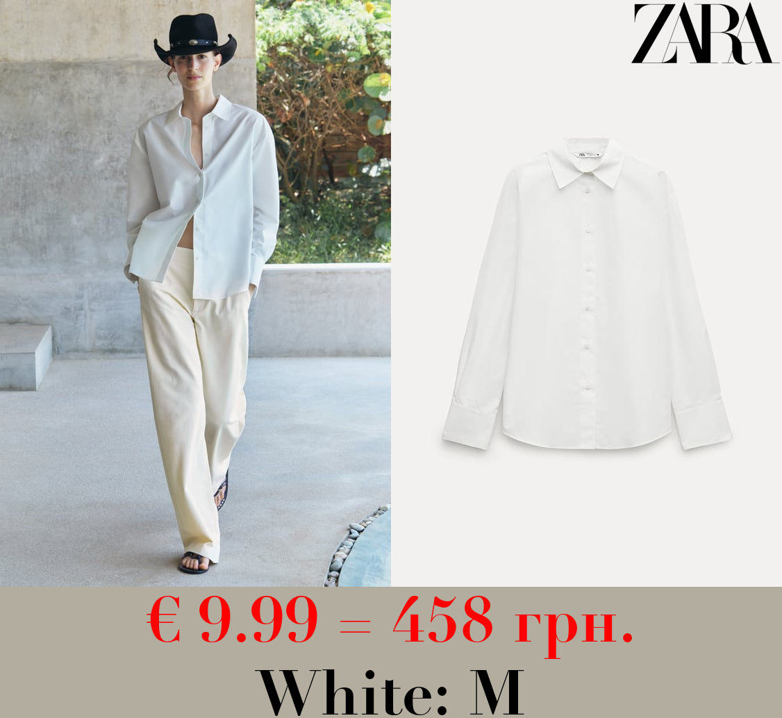 ZW COLLECTION POPLIN SHIRT WITH TIES