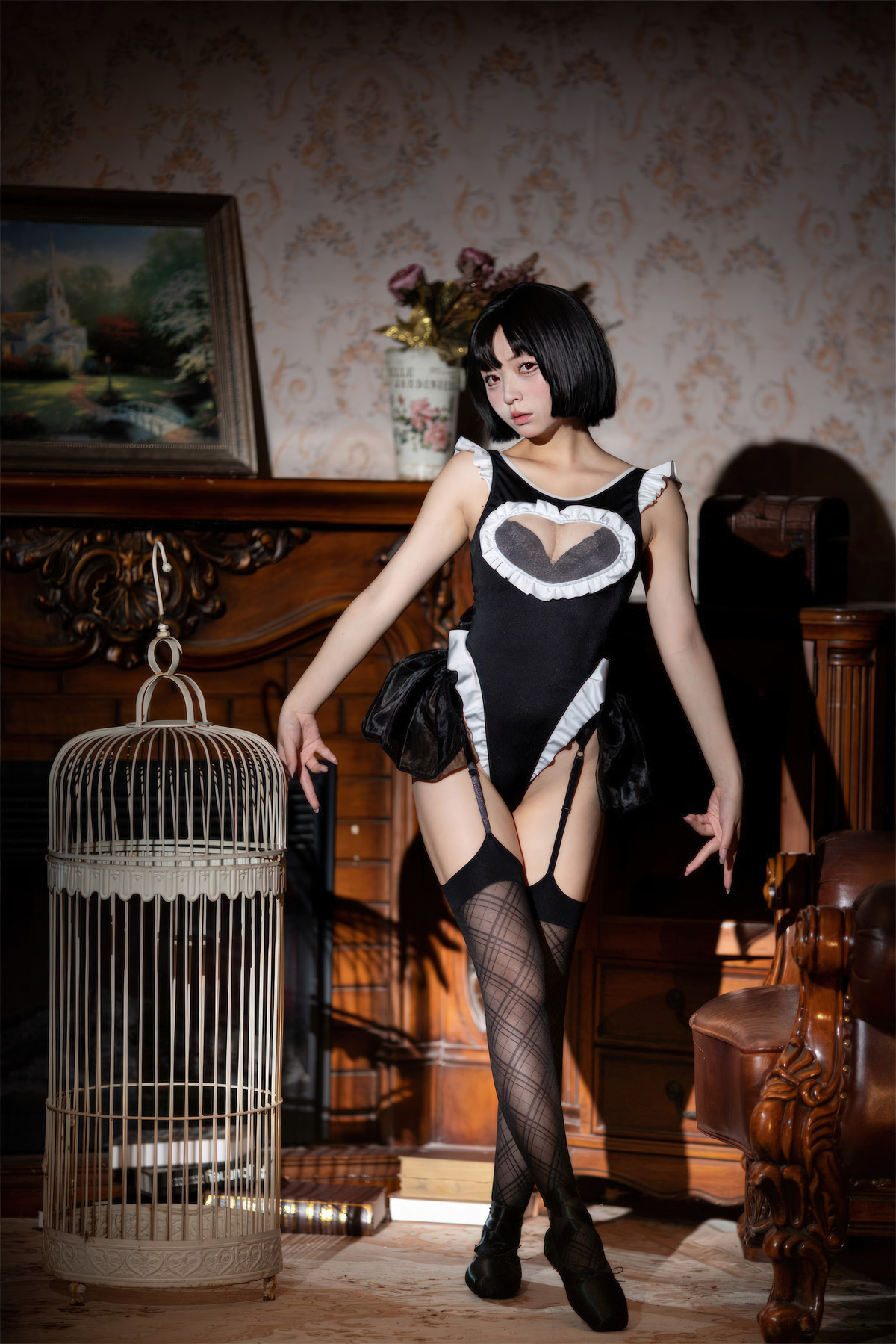 Cosplay 花铃 马戏团芭蕾 吊带袜高叉 41