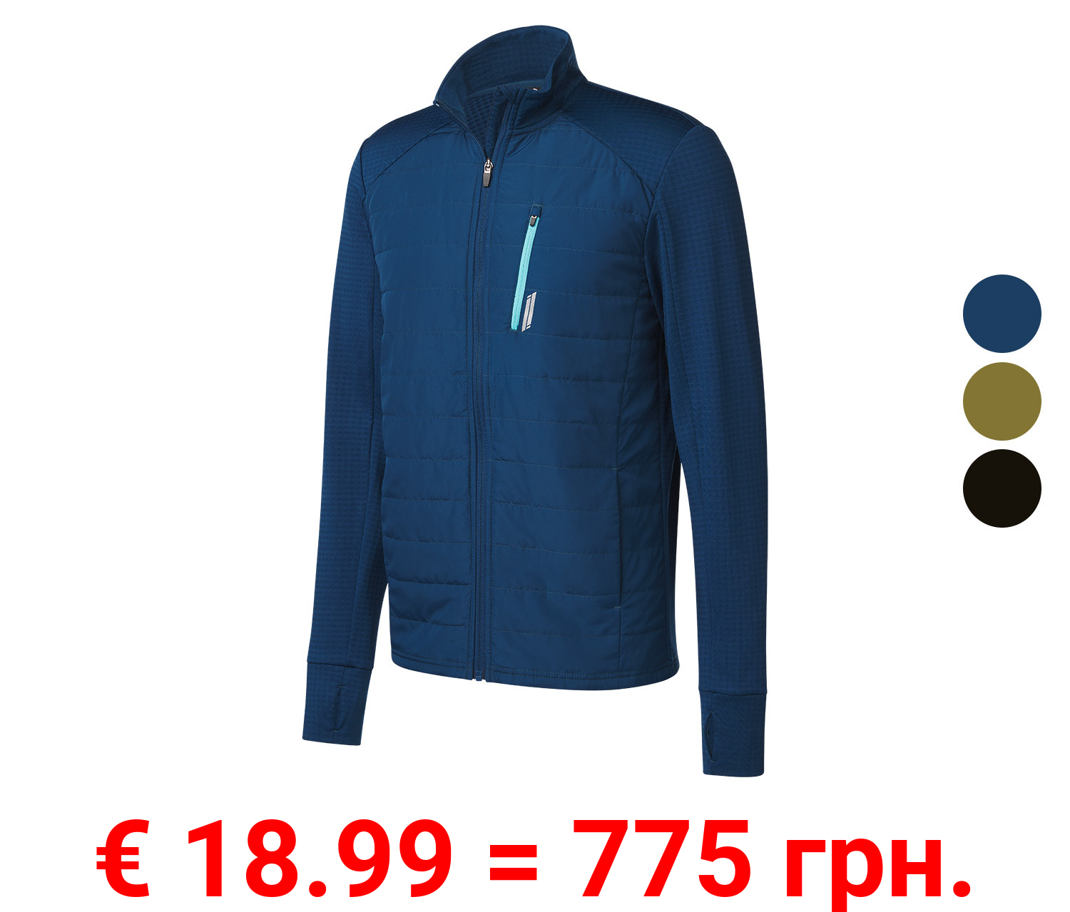 CRIVIT Herren Thermo-Hybridjacke, schnelltrocknend