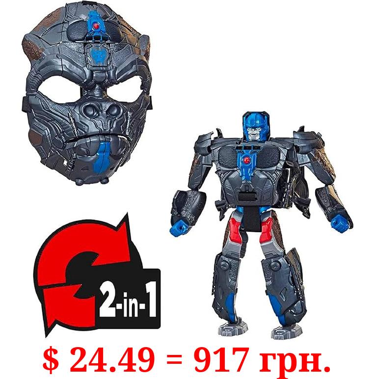 Transformers Rise of the Beasts Movie Optimus Primal, 2-in-1 Converting Roleplay Mask Action Figure Toy, 6+ Years, 9-inch