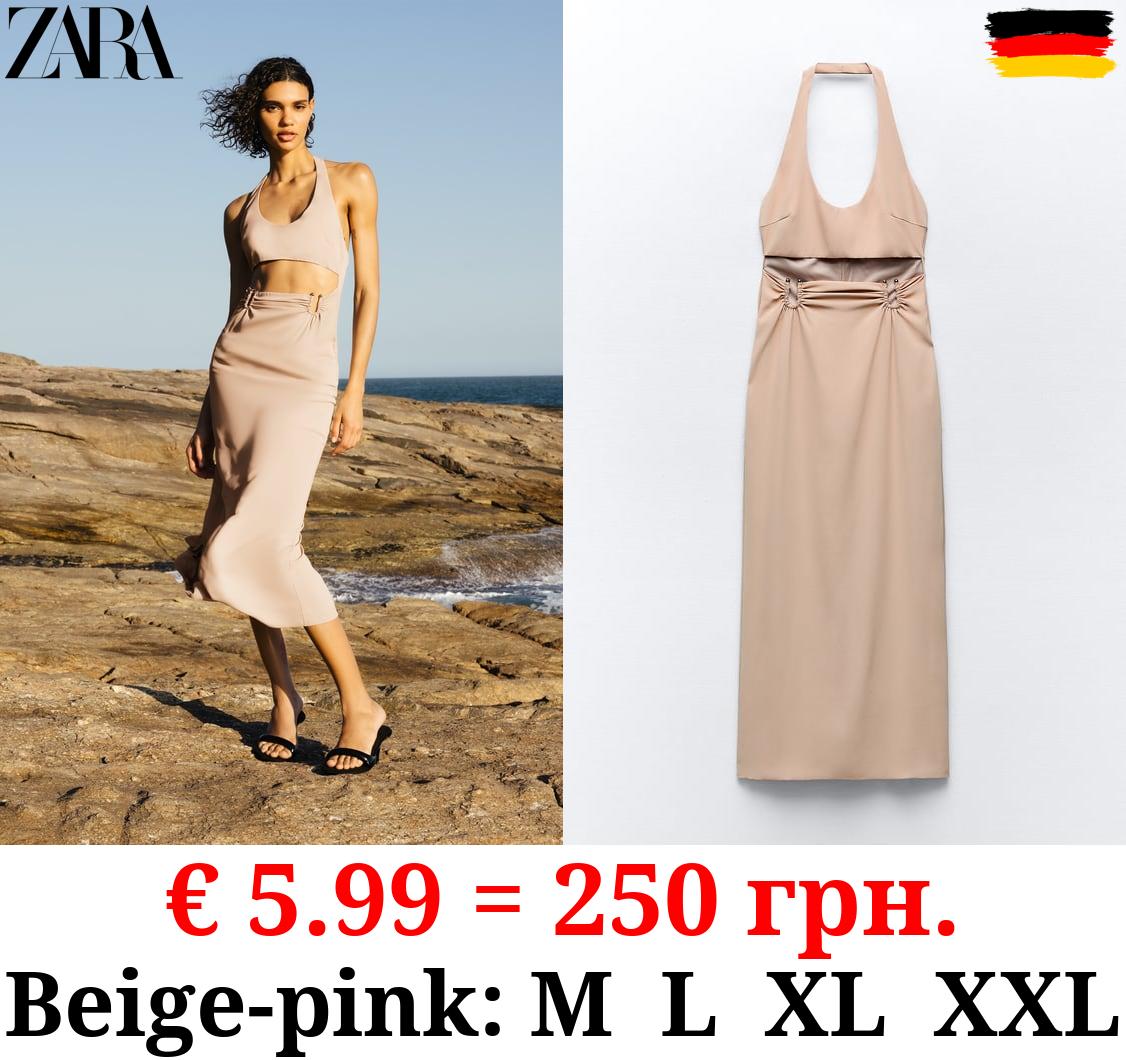 MIDI DRESS WITH CUT-OUT DETAIL