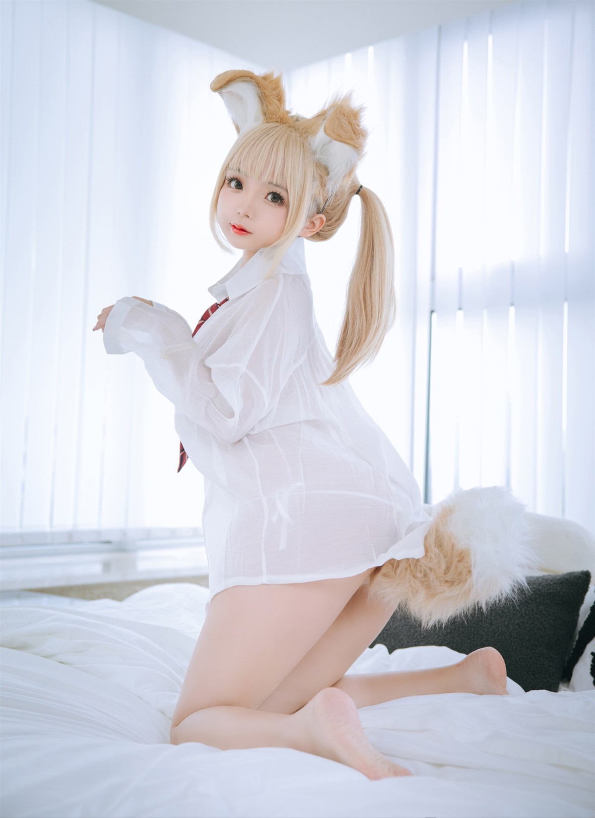 Cosplay 日奈娇 衬衫小狗 Set.01 2