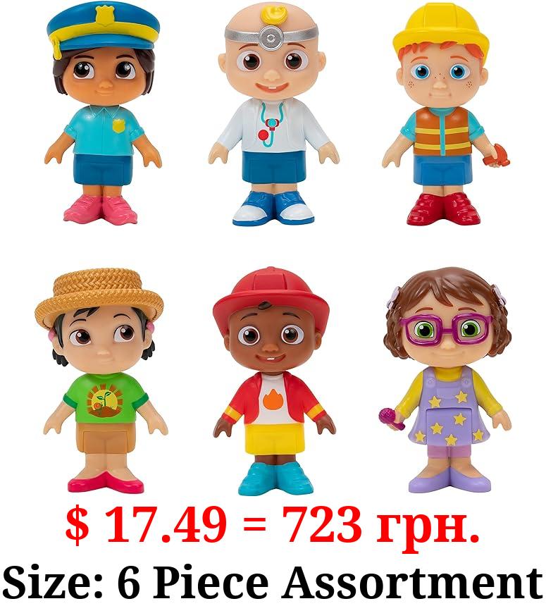 CoComelon Career Friends 6 Figure Pack - Includes JJ, Nico, Cody, Nina, Bella and CeCe in Career Outfits - Toys for Kids and Preschoolers