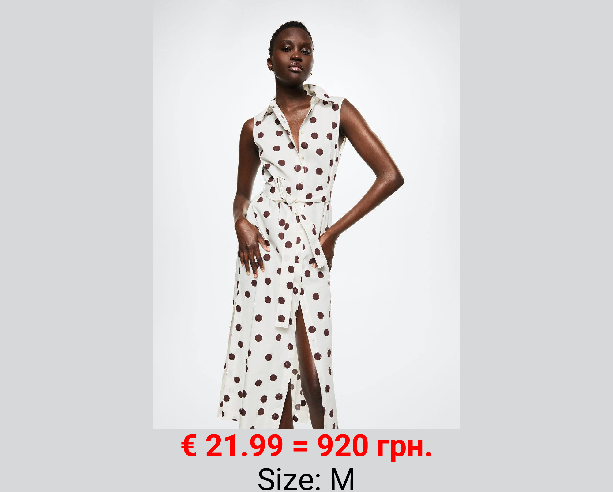 Vestido algodón lunares