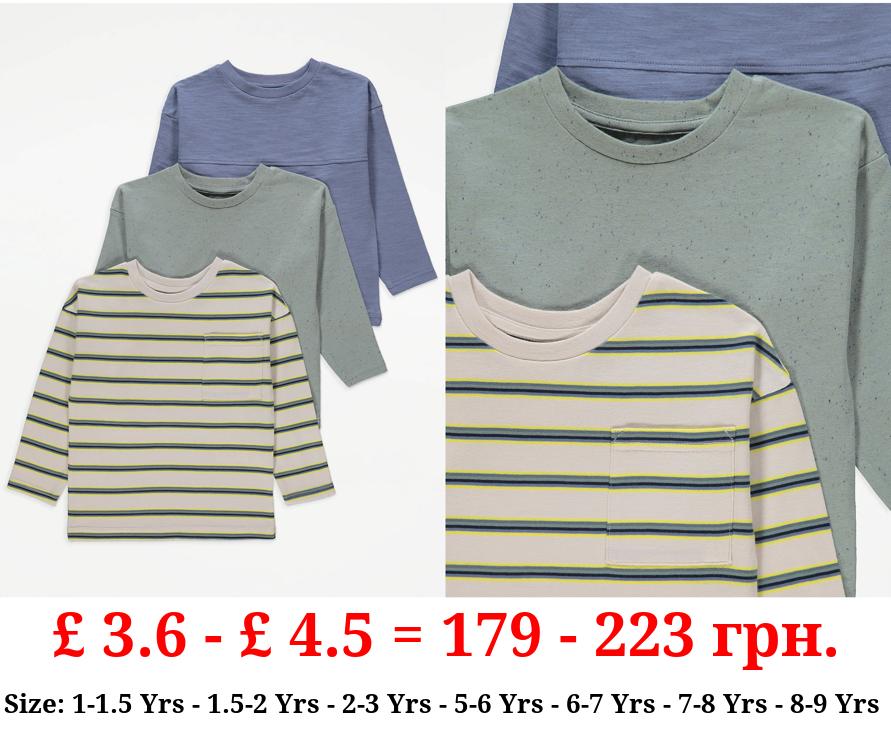 Long Sleeve Tops 3 Pack