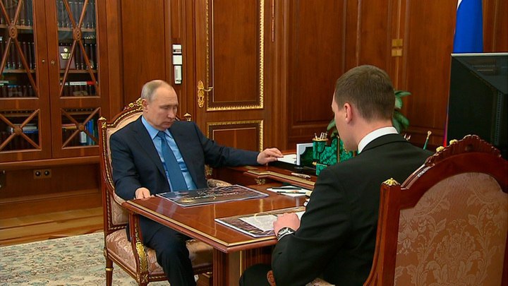 Путин провёл рабочую встречу с Дегтярёвым