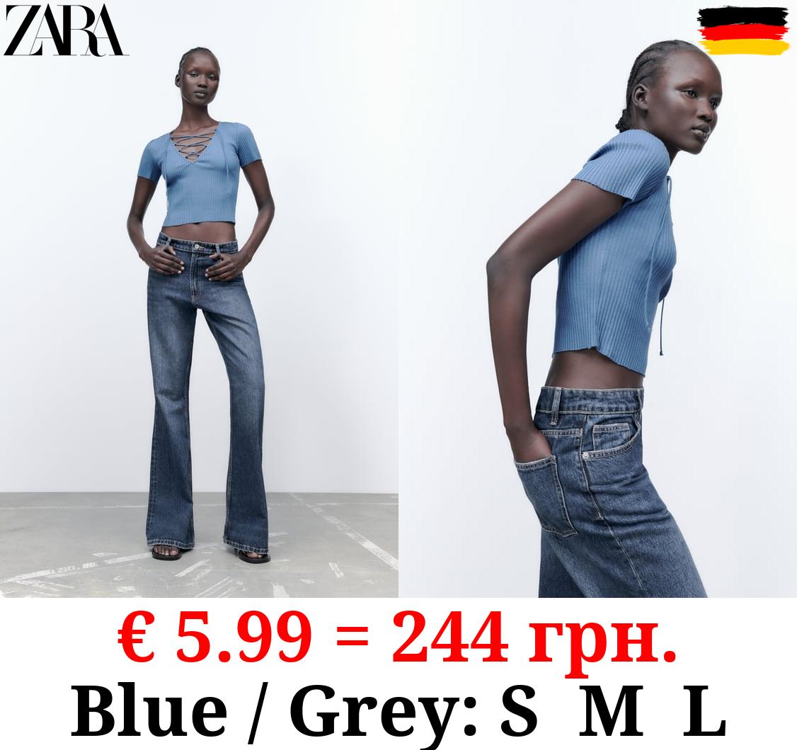 RIBBED TOP WITH TIED DETAIL