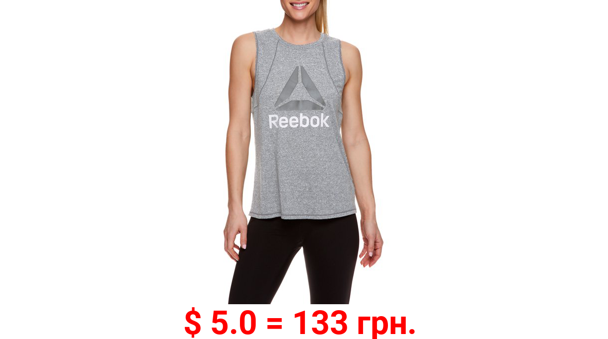 Reebok Womens Muscle Graphic Tank Top
