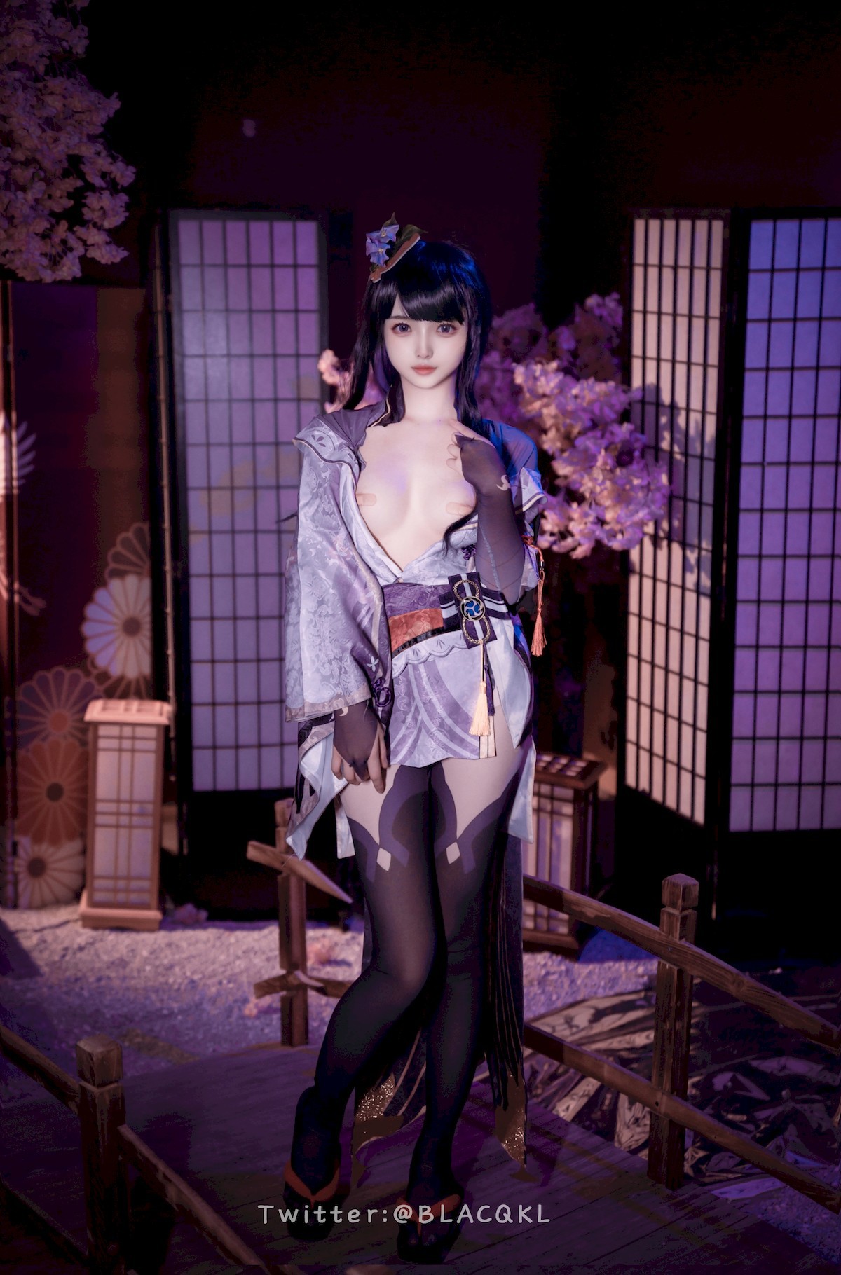 Cosplay 白莉愛吃巧克力 雷電將軍 45