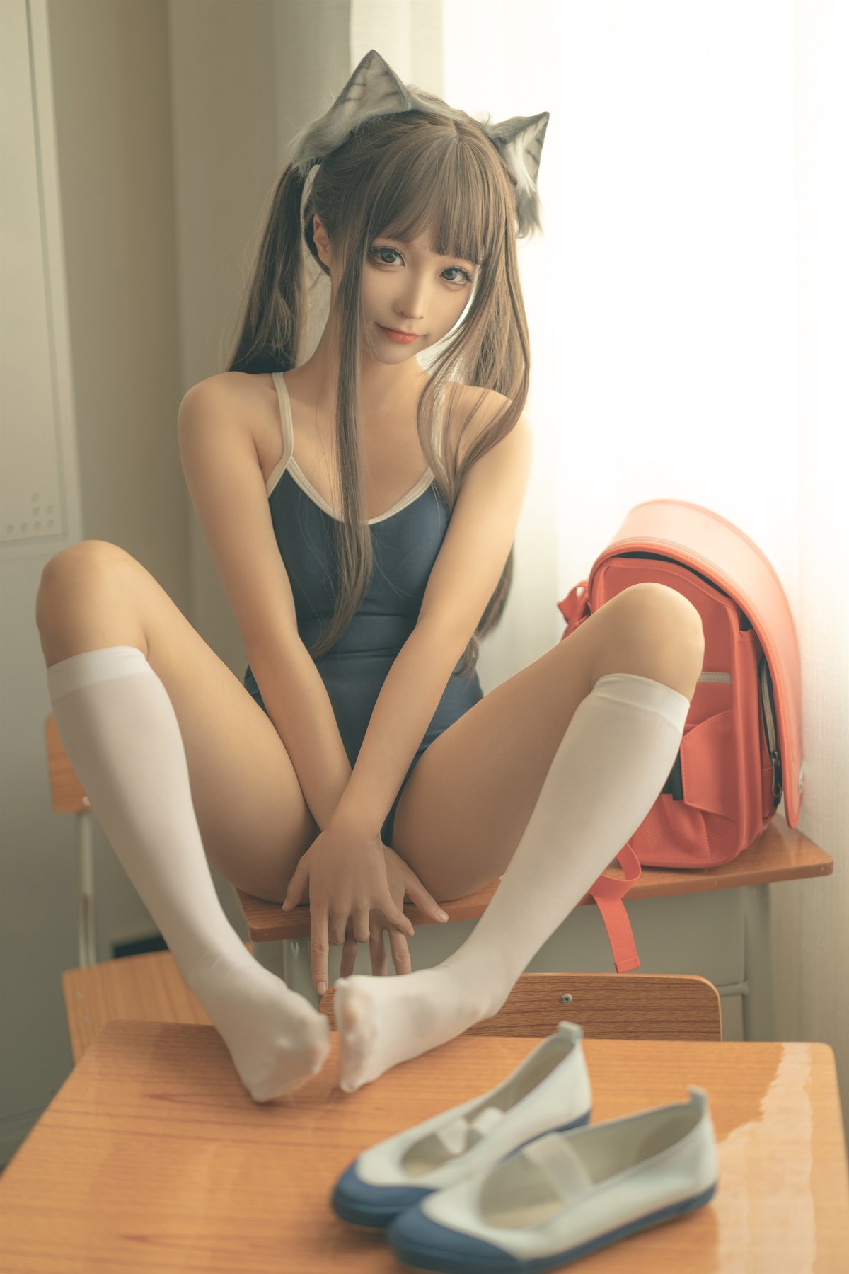 蠢沫沫 Cosplay 放学后 39