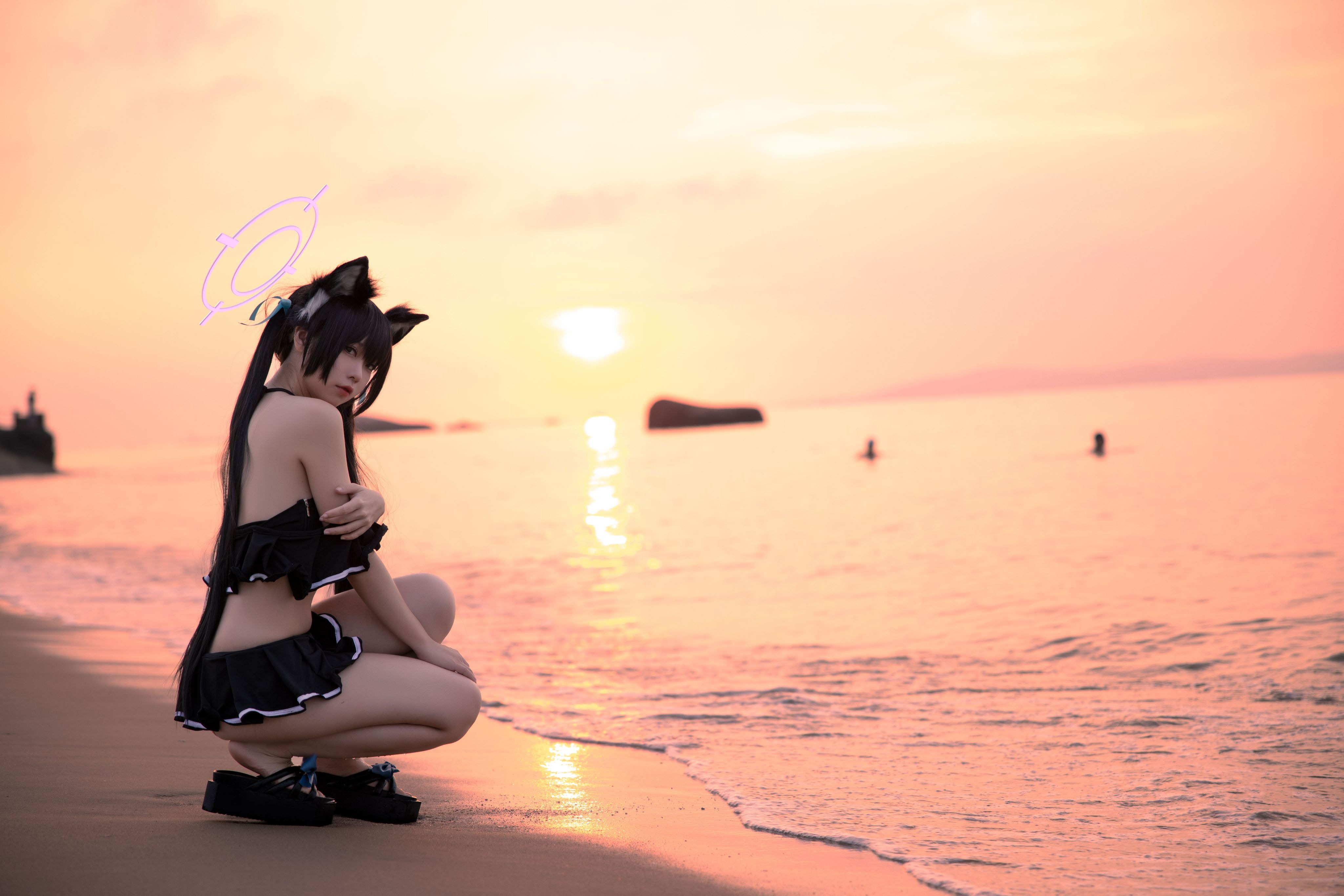 G44不会受伤 碧蓝档案 黑见芹香泳装[20P] 16