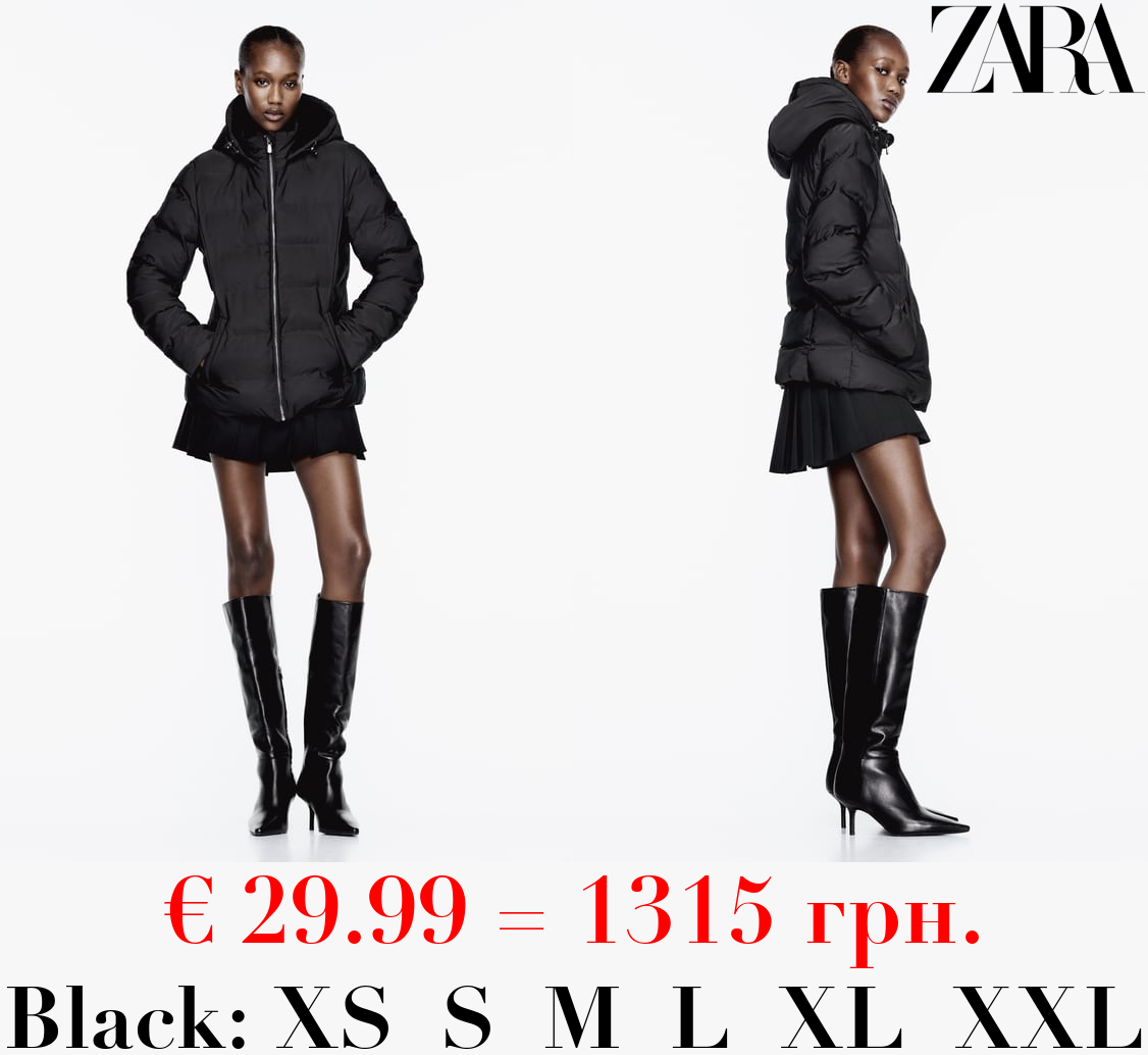 WATER AND WIND PROTECTION SHORT PUFFER ANORAK