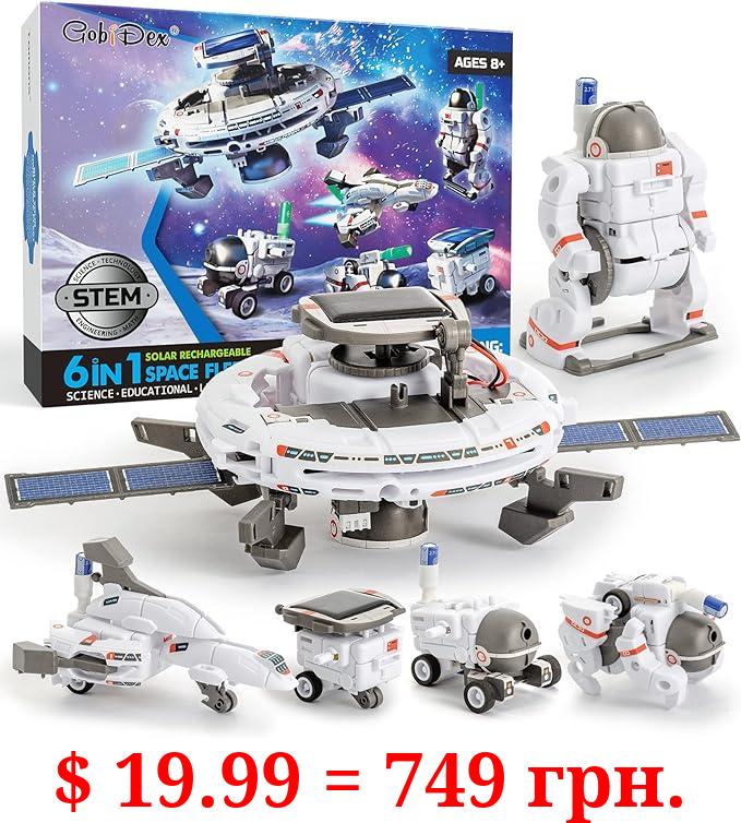 GobiDex STEM Projects Science Toys for Kids Ages 8-12, 6-in-1 Space Solar Robot Toys, Educatoinal Building Science Kits, Experiment Birthday Gifts for 8 9 10 11 12 13 14 Year Old Boys Girls Teens