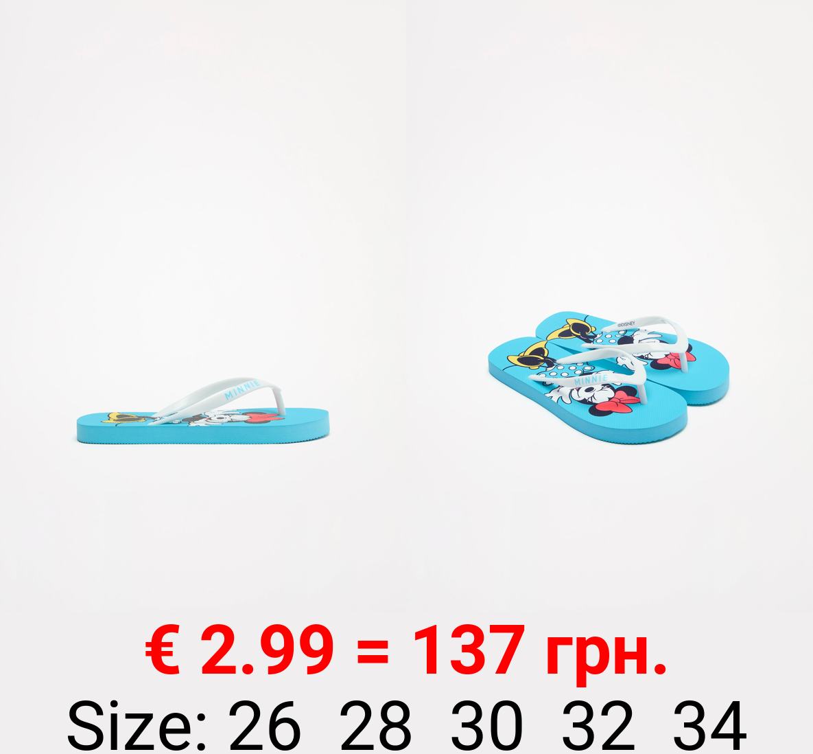 Minnie ©Disney toe divider sandals