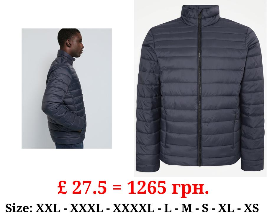 Navy Lightweight Padded Coat