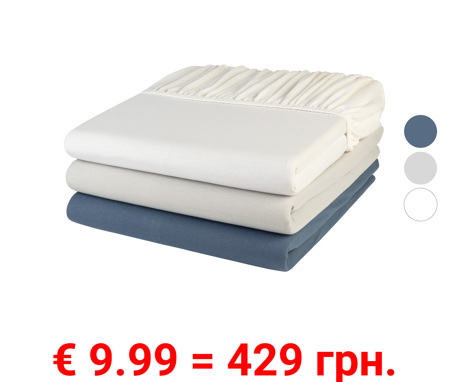 LIVARNO home Jersey-Spannbettlaken, 180-200 x 200 cm, aus reiner Baumwolle