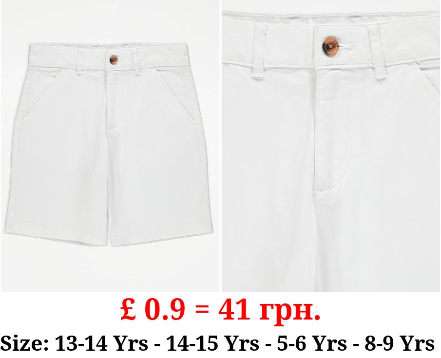White Chino Shorts