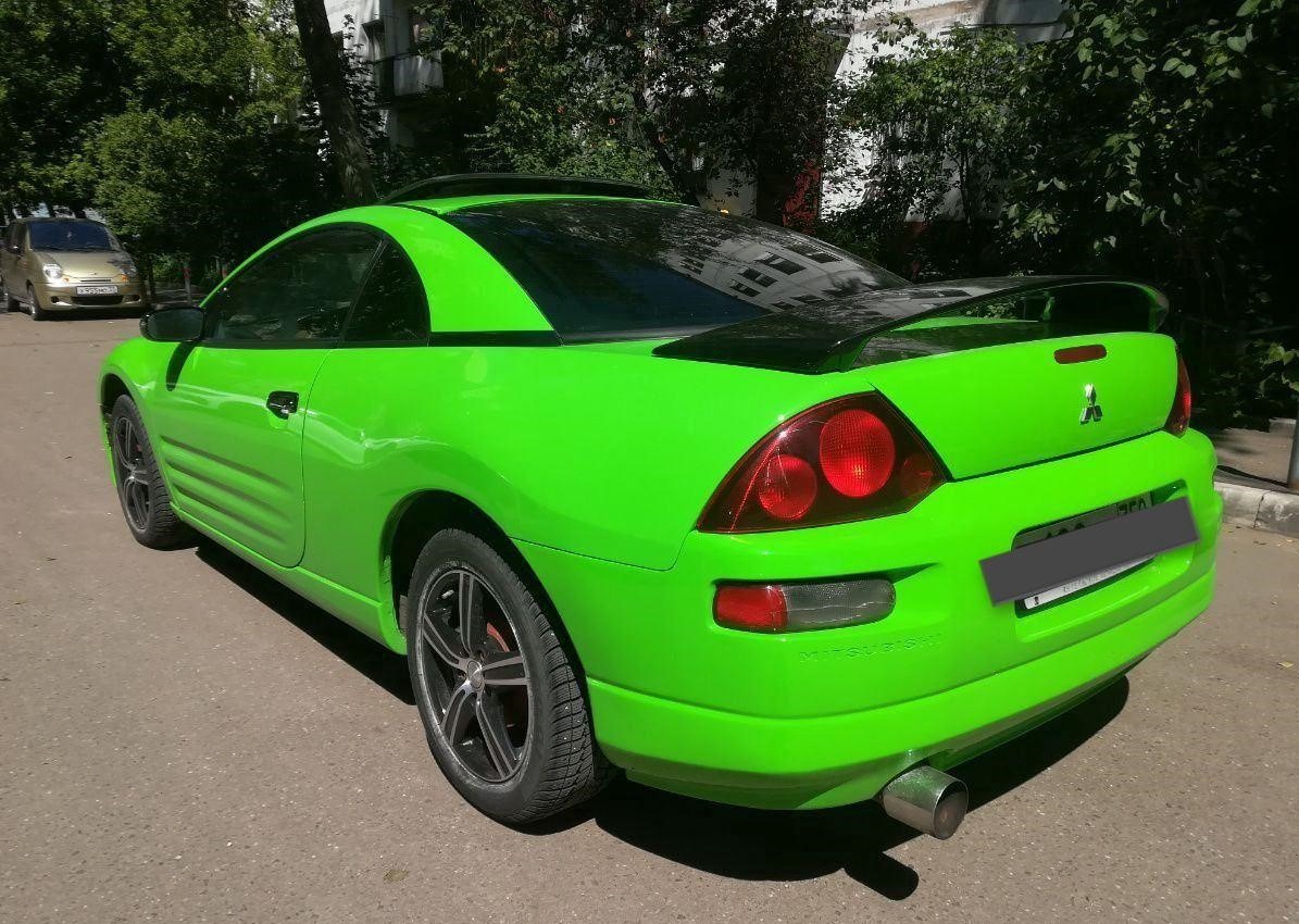 Mitsubishi eclipse 2002. Mitsubishi Eclipse 2002 салатовый.