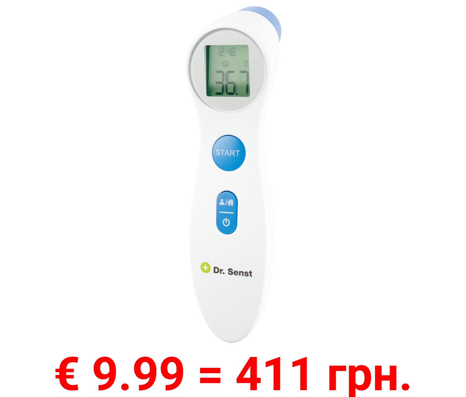 Dr. Senst Stirn-Thermometer, 2in1, mit Infrarot-Sensor
