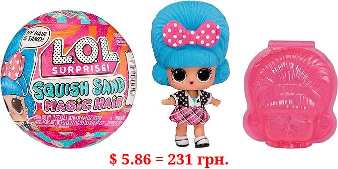 L.O.L. Surprise! Squish Sand Magic Hair Tots- with Collectible Doll, Squish Sand Dolls, Surprises, Limited Edition Doll- Great Gift for Girls Age 3+