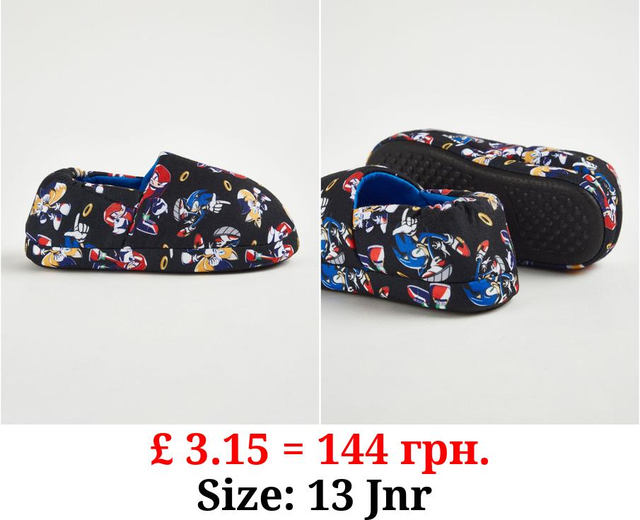 Sonic The Hedgehog Full Back Slippers
