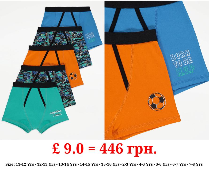 Football Trunks 5 Pack