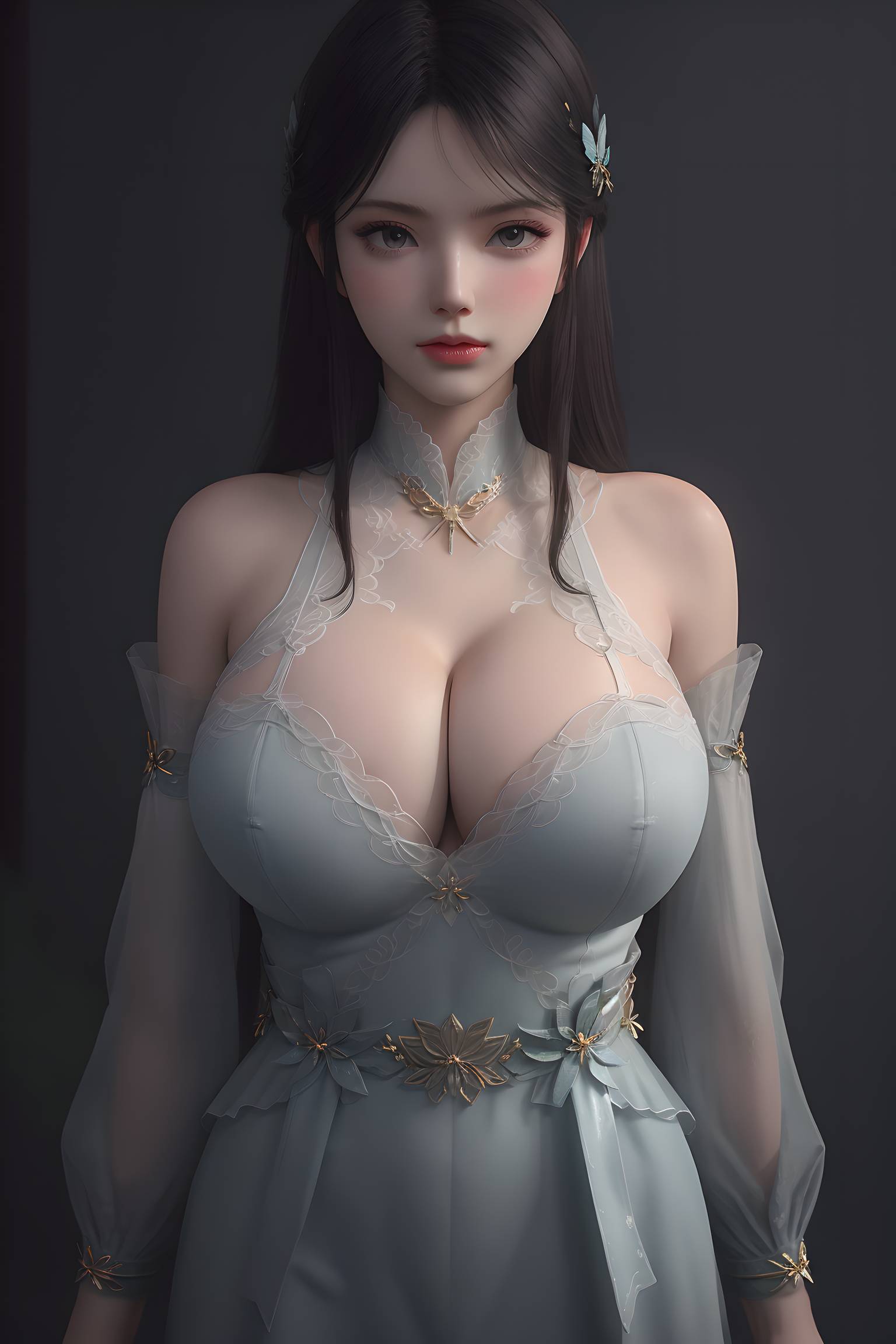 图片[37]-斗破苍穹-萧薰儿 蝶翼内衣写真-六色网