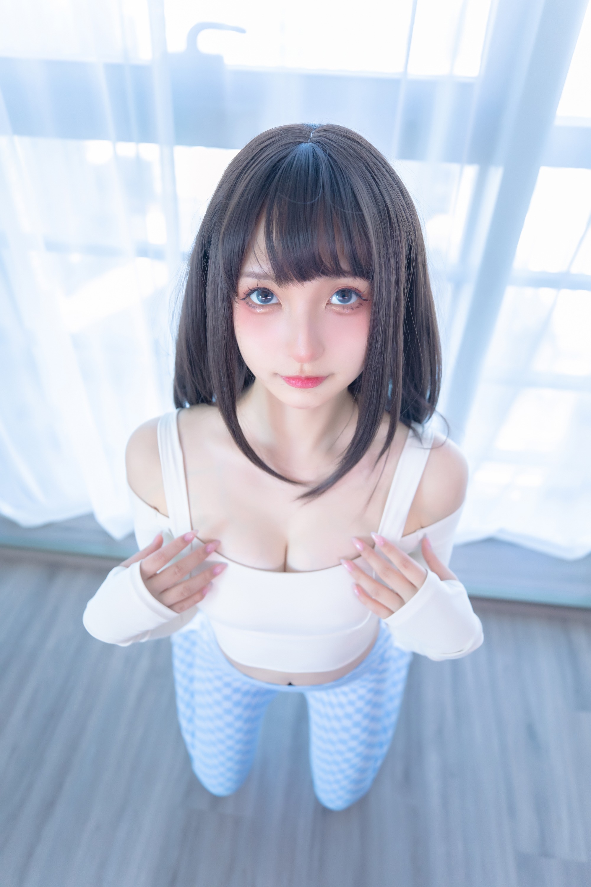 神楽坂真冬 - NO.93 蓝白格 [75P-172MB] 18