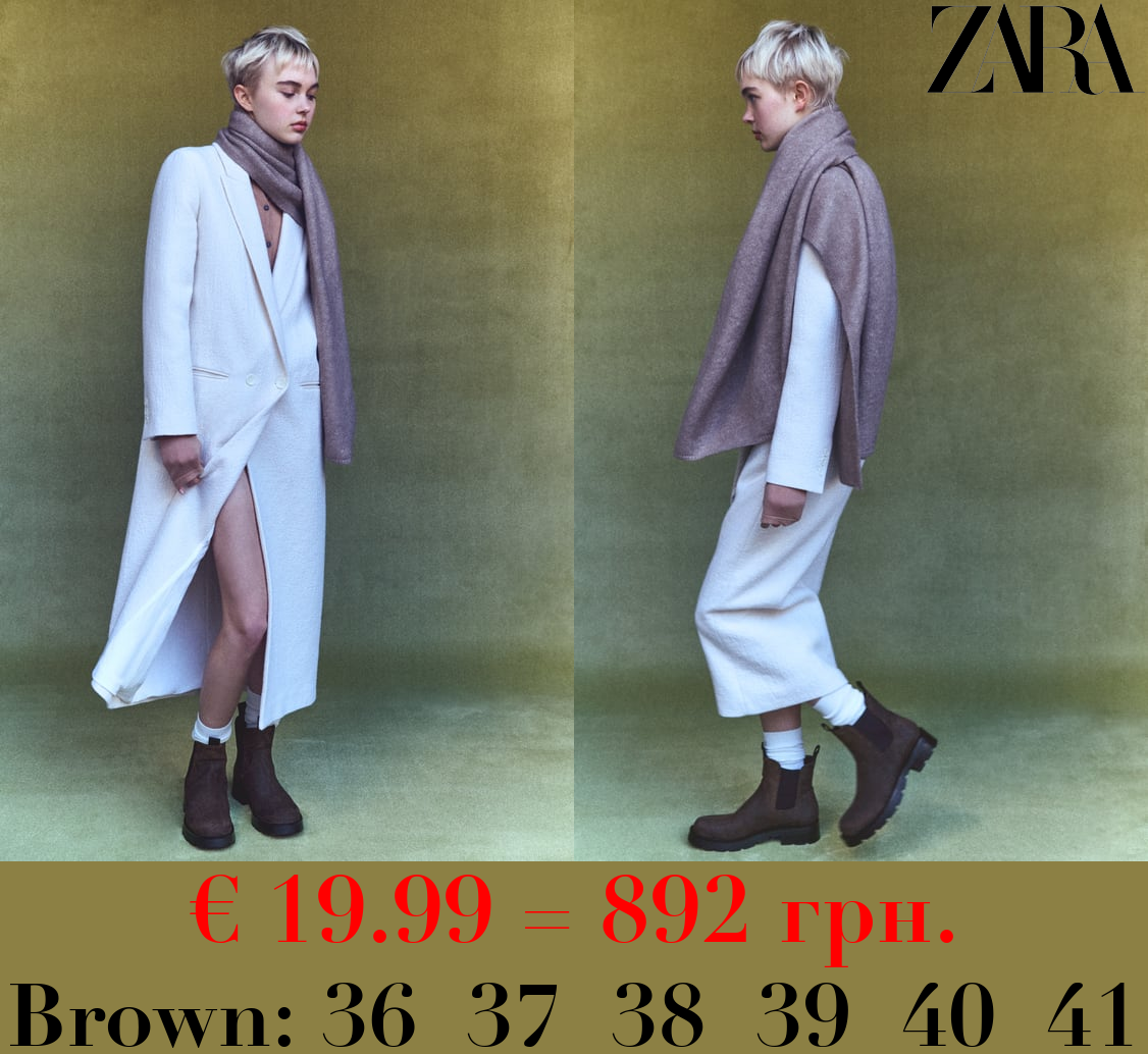 SPLIT SUEDE CHELSEA BOOTS