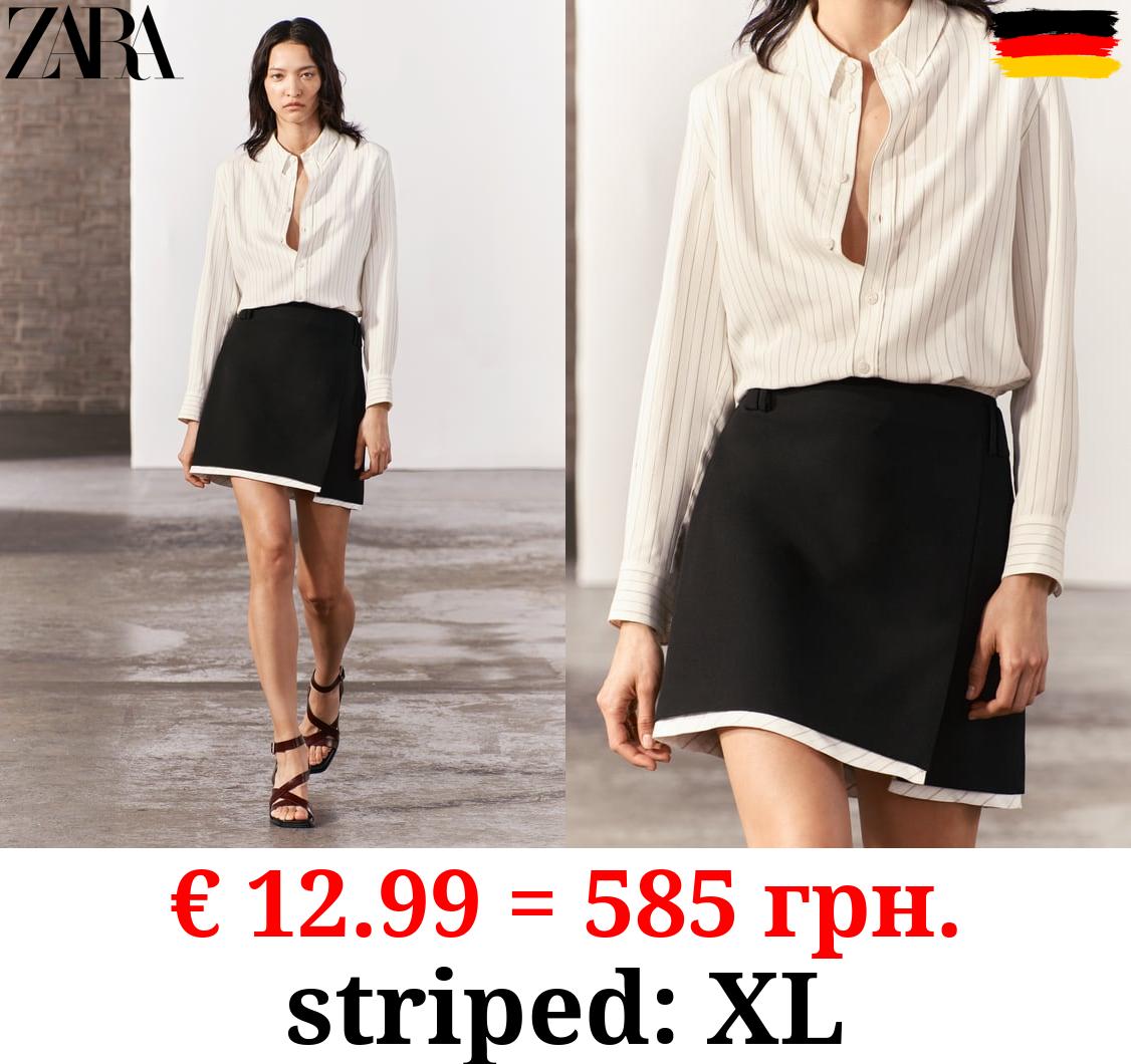 ZW COLLECTION SHIMMERY SLIM-FIT STRIPED SHIRT