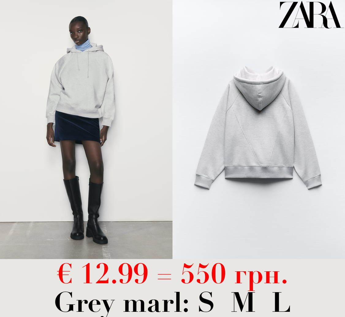 COTTON BLEND HOODIE