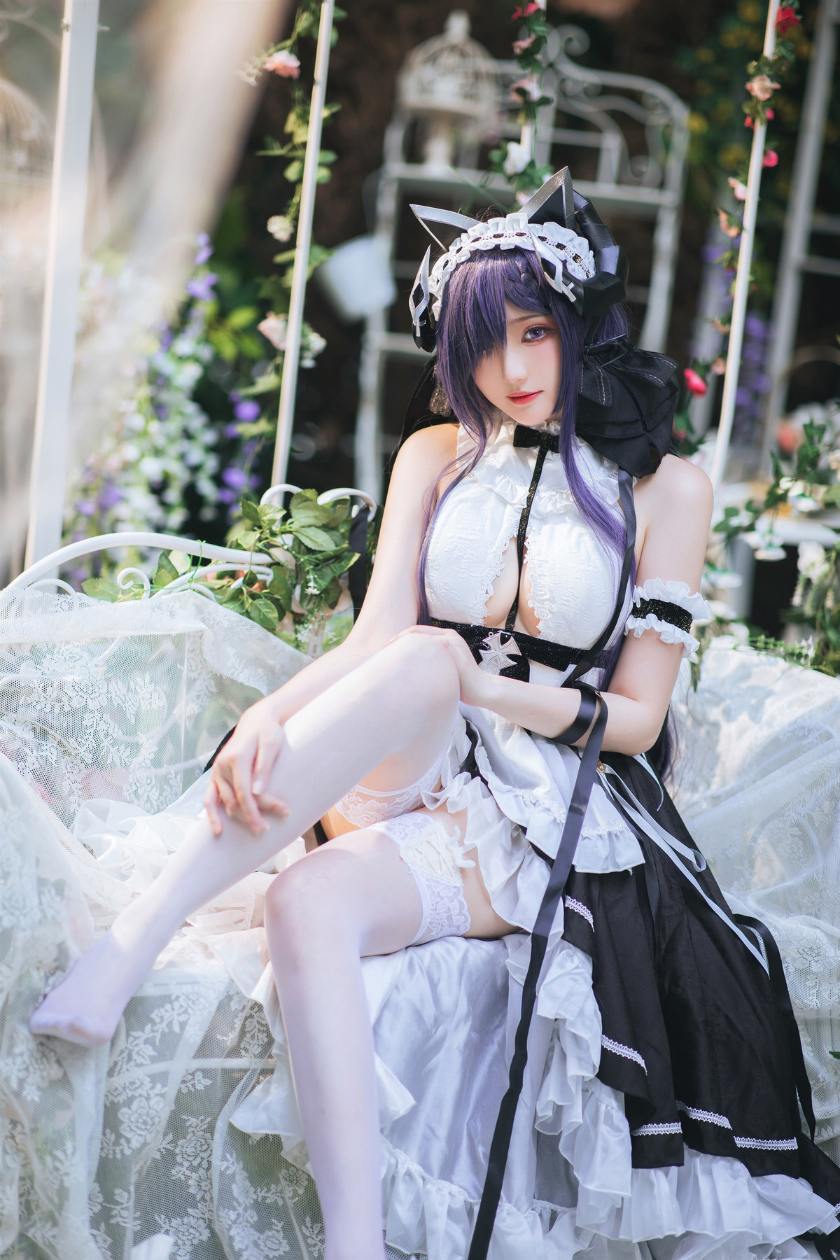 Cosplay 瓜希酱 碧蓝航线 奥古斯特女仆 18