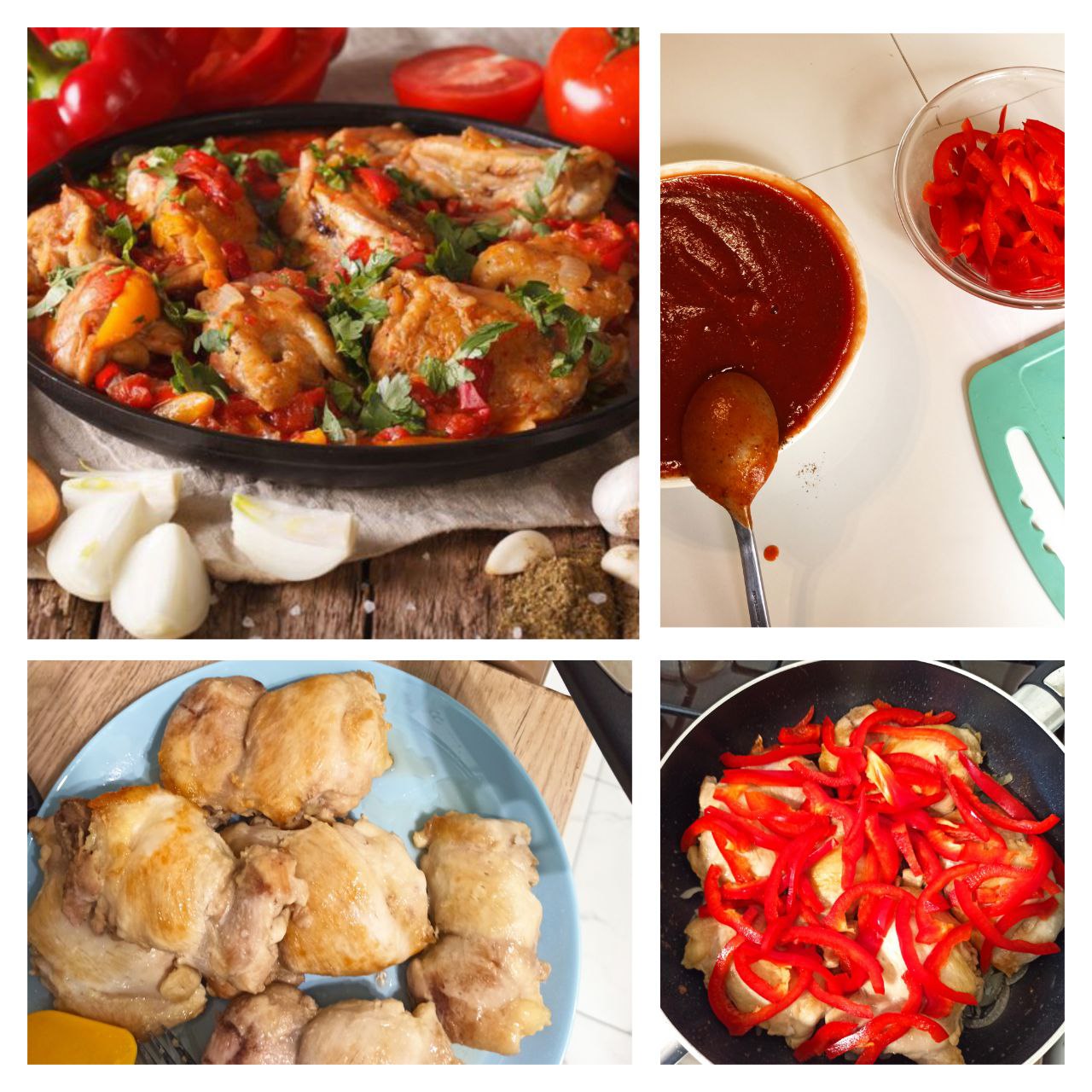 Видео-рецепт чахохбили с курицей и болгарским перцем