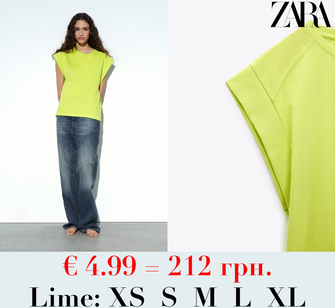 RIBBED COTTON T-SHIRT