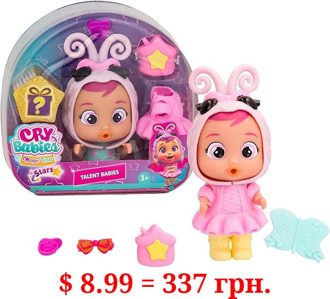 Cry Babies Magic Tears Talent Babies, Nina - 6+ Surprises, Accessories, Great Gift for Kids Ages 3+