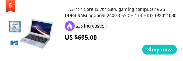 13.3inch Core I5 7th.Gen. gaming computer 8GB DDR4 RAM optional 240GB SSD + 1TB HDD 1920*1080 IPS Windows 10 aluminium laptop
