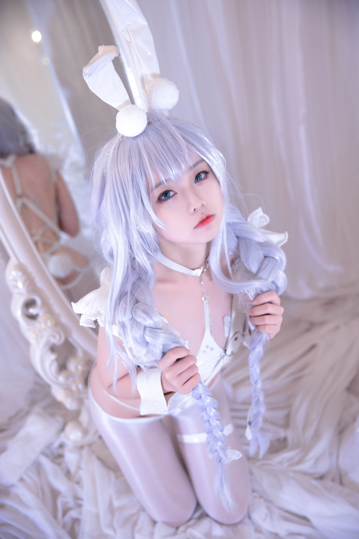 G44不会受伤 Cosplay 碧蓝航线 恶毒皮肤 懒懒的白兔 23