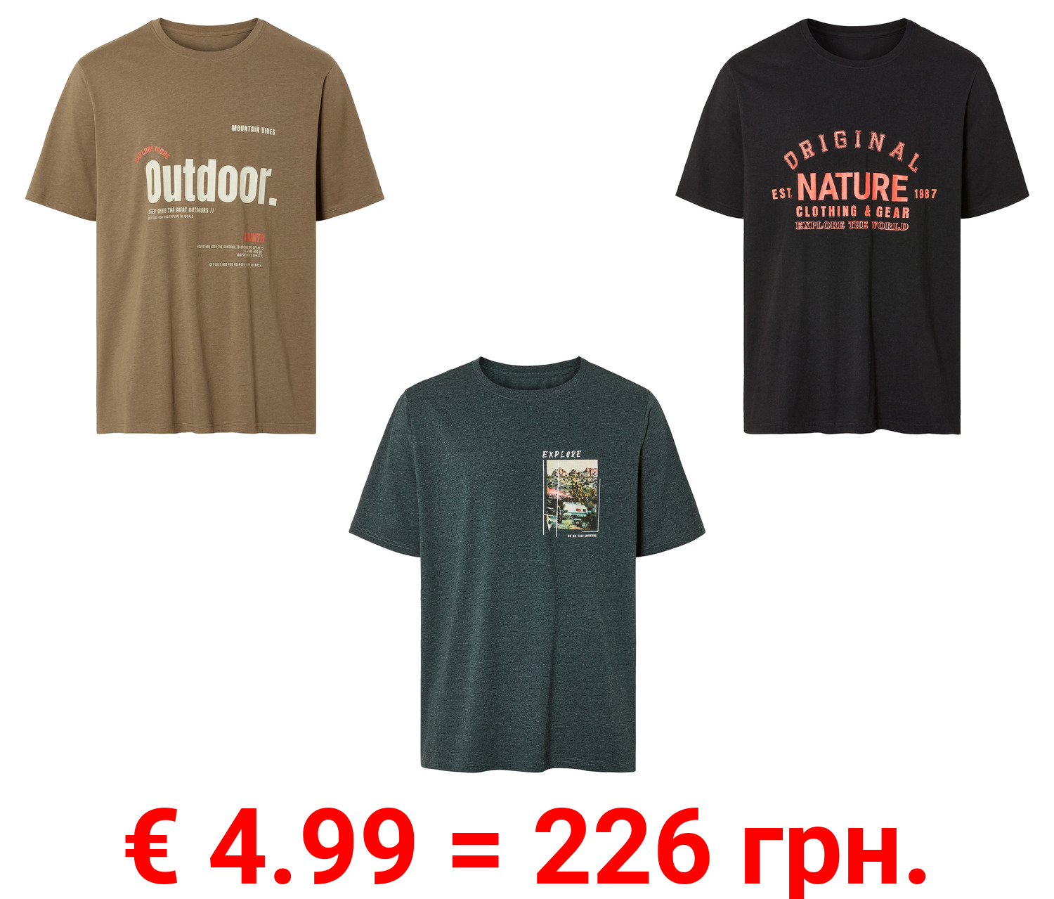 LIVERGY® Herren T-Shirt, leger geschnitten