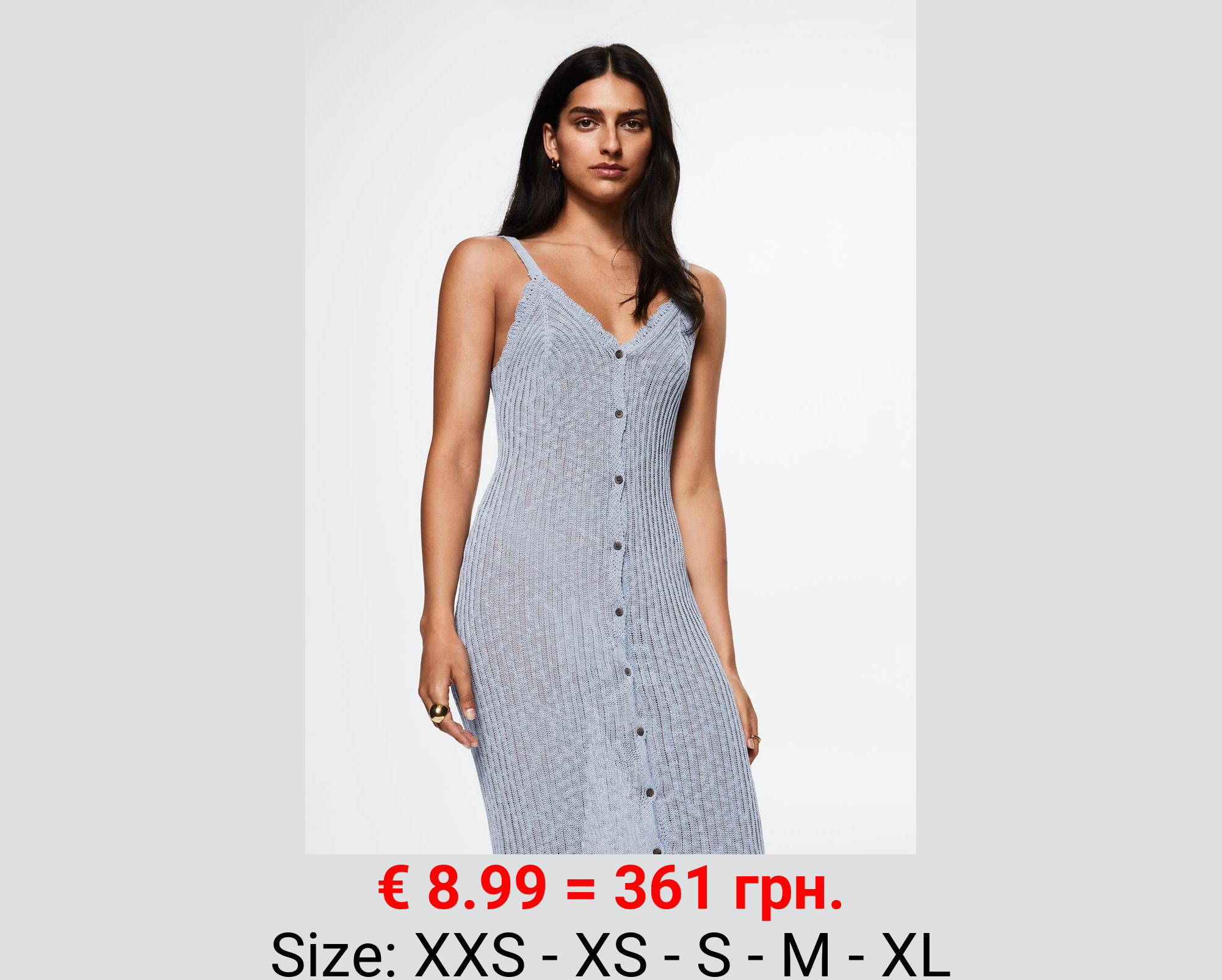 Vestido punto canalé